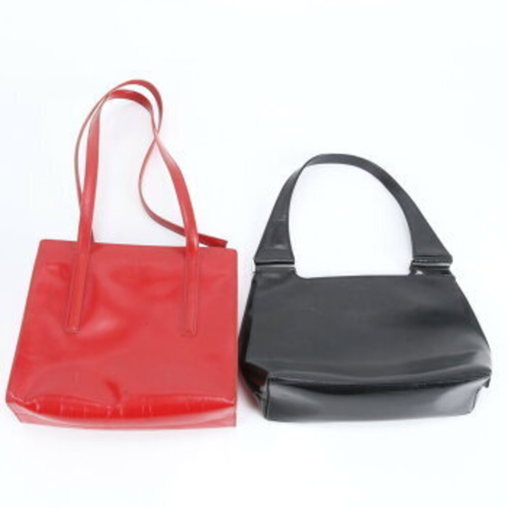 Prada Gucci Leather Shoulder Bag Tote Handbags Red Black